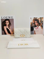 Dior Leather White Clutch S5135UNGX_M030