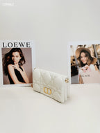 Dior Leather White Clutch S5135UNGX_M030