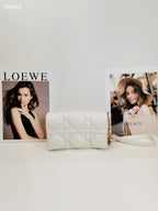 Dior Leather White Clutch S5135UNGX_M030