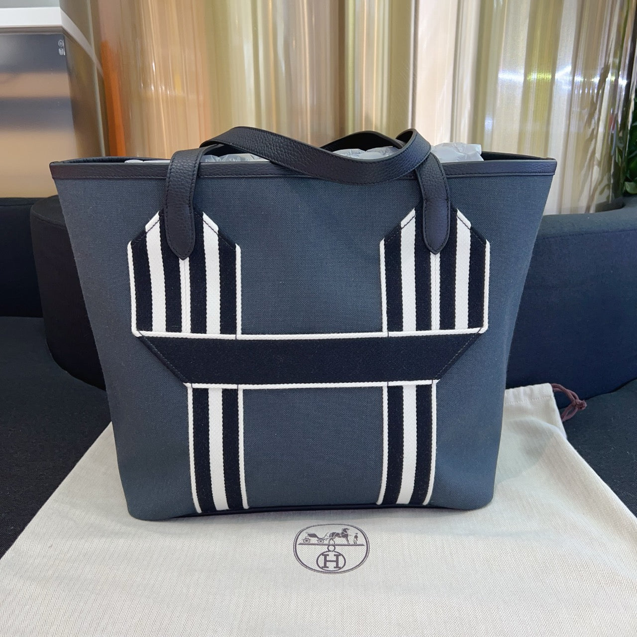 Hermes Canvas Tote