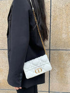 Dior Leather White Clutch S5135UNGX_M030