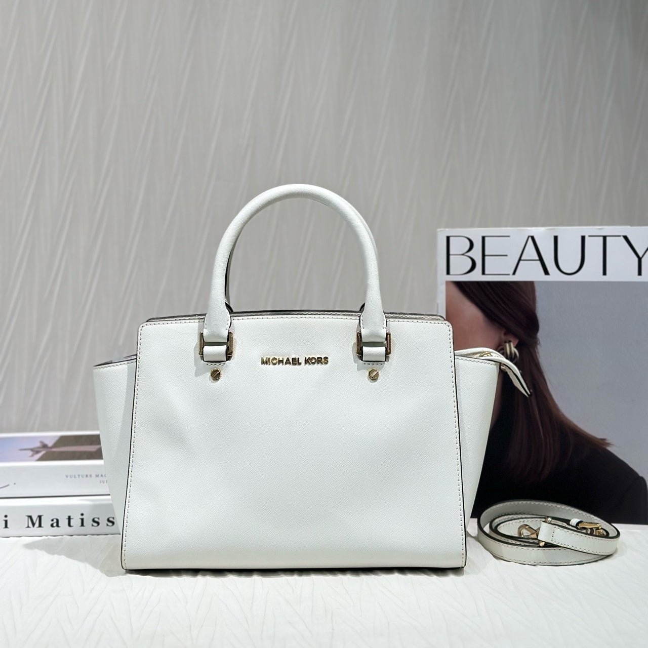 Michael Kors White Crossbody