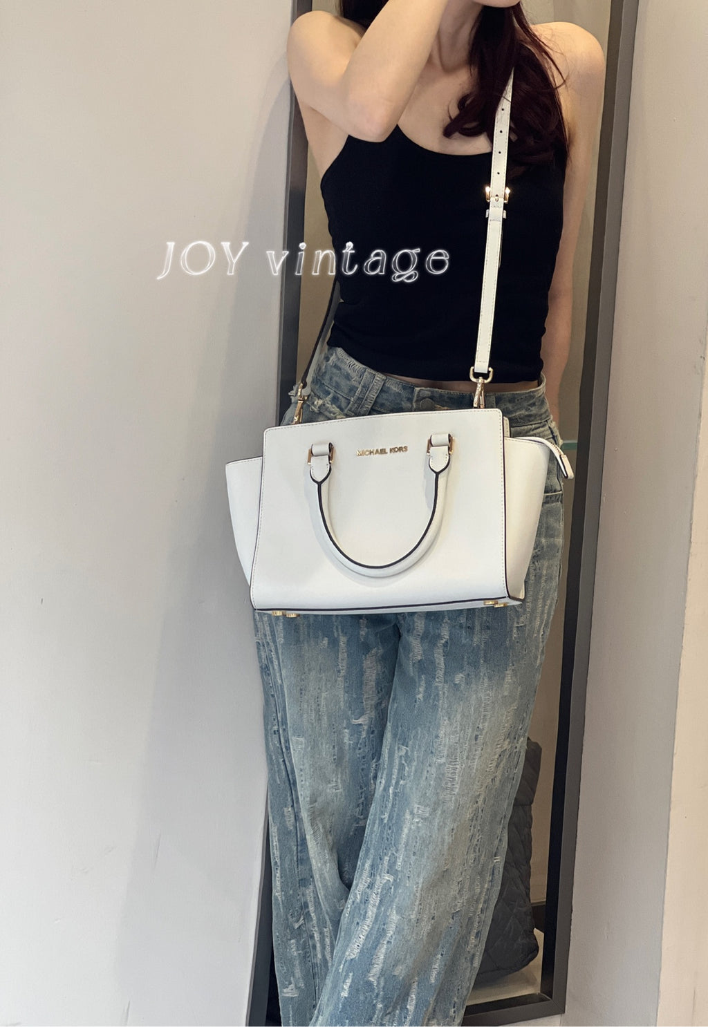Michael Kors White Crossbody