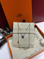 Hermes Blue Necklace