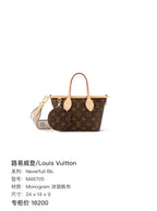 Louis Vuitton Neverfull Bb Crossbody 24 x 14 x 9 M46705