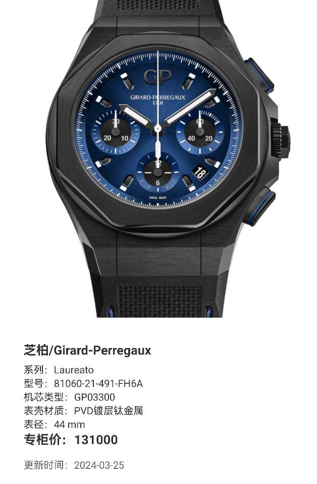 Girard-Perregaux Laureato 44 mm 81060-21-491-FH6A
