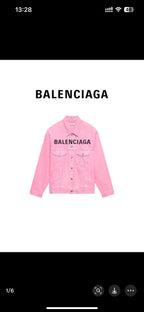 Balenciaga LOGO Pink Coat 594386TEW378000