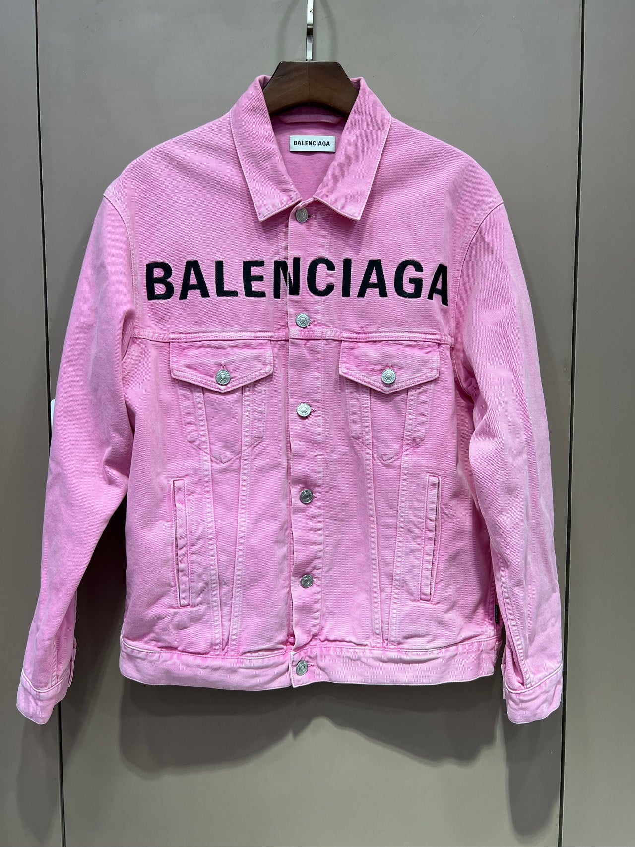 Balenciaga LOGO Pink Coat 594386TEW378000