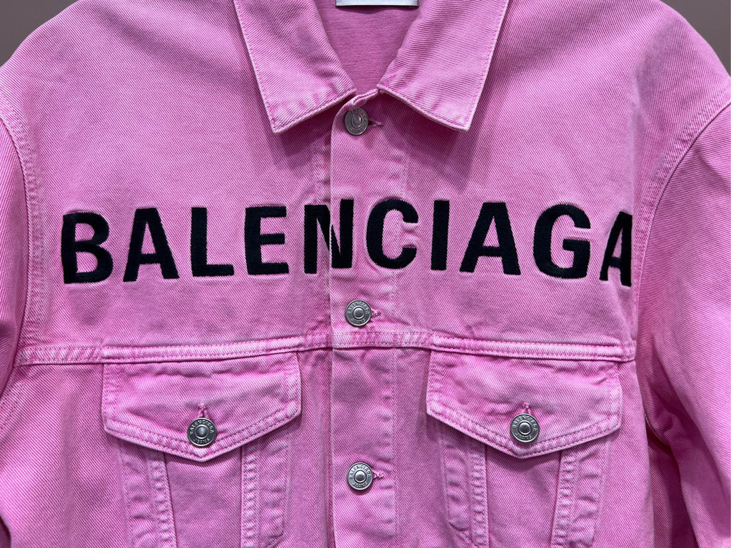 Balenciaga LOGO Pink Coat 594386TEW378000