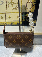 Louis Vuitton Mini Pochette Accessories Canvas Clutch 15.5x 10.5x 4.0 cm M58009