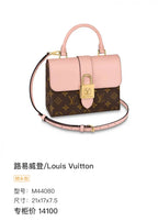Louis Vuitton Pink 21x17x7.5 M44080