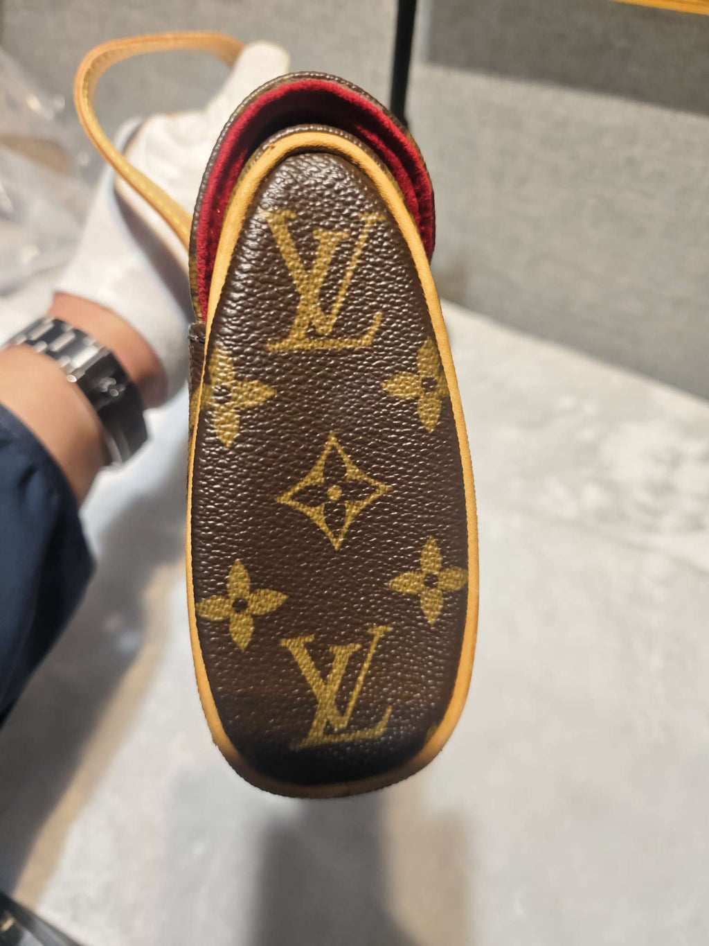 Louis Vuitton Alcantara Red
