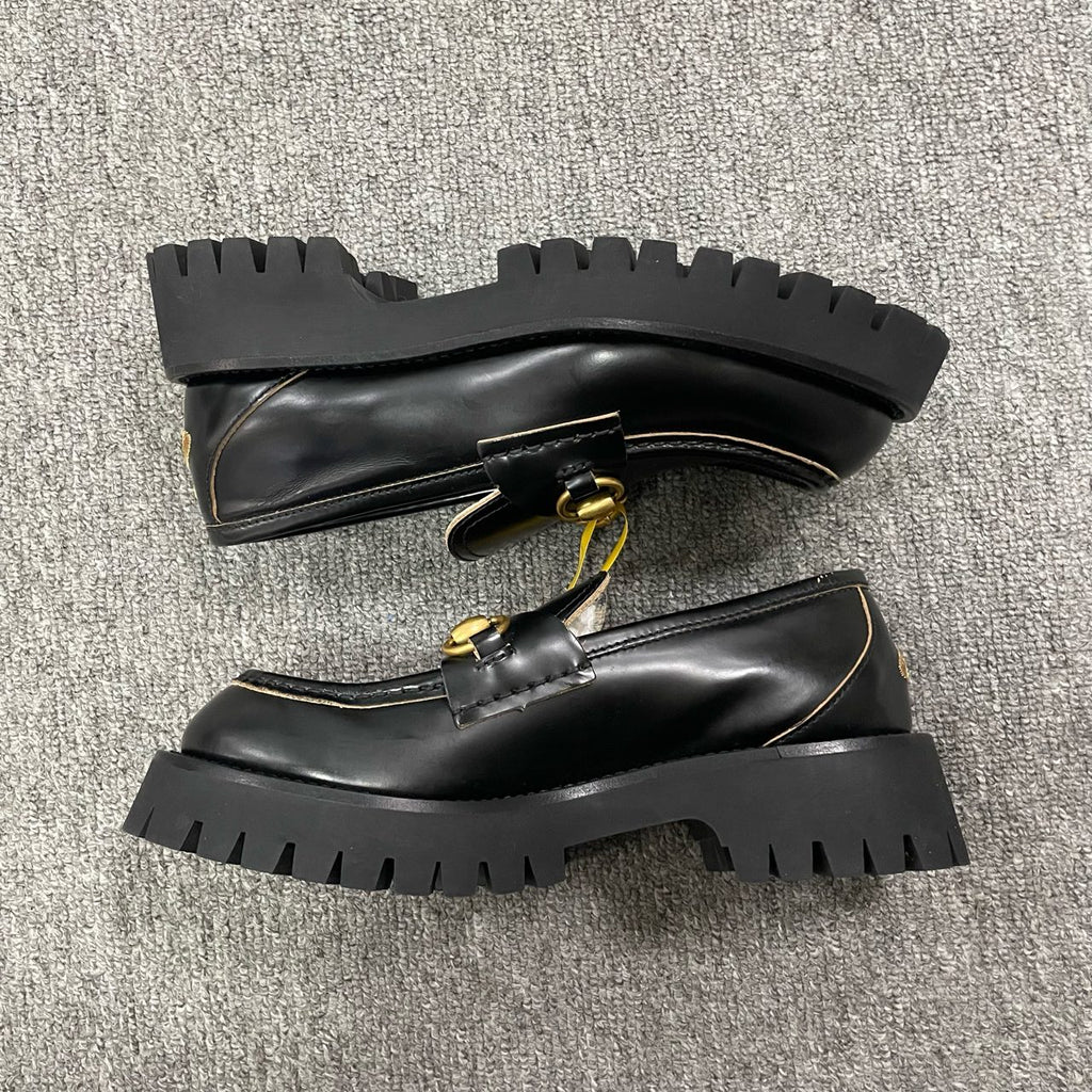 Gucci Gold Platform shoes
