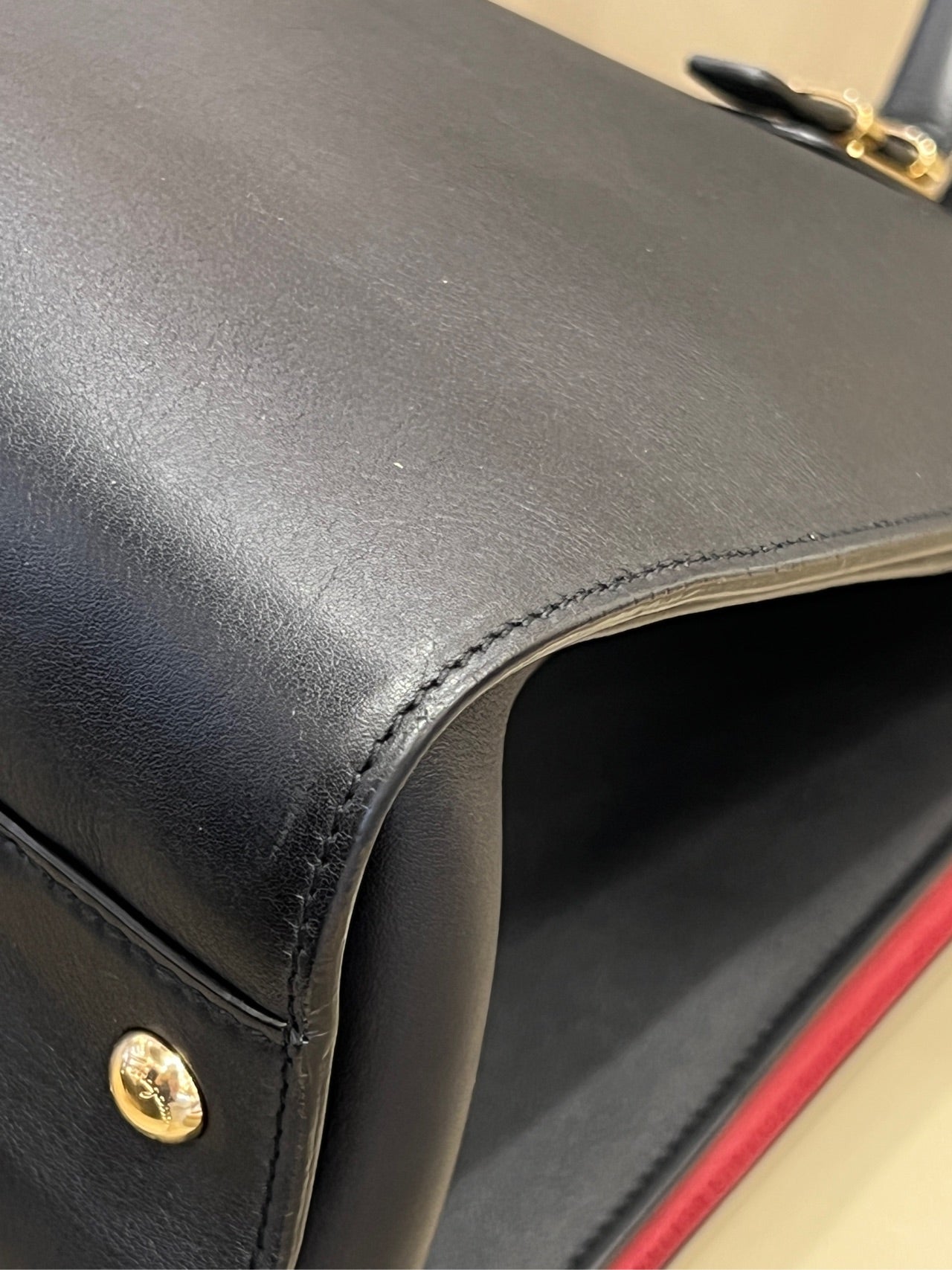 Salvatore Ferragamo Black Satchel