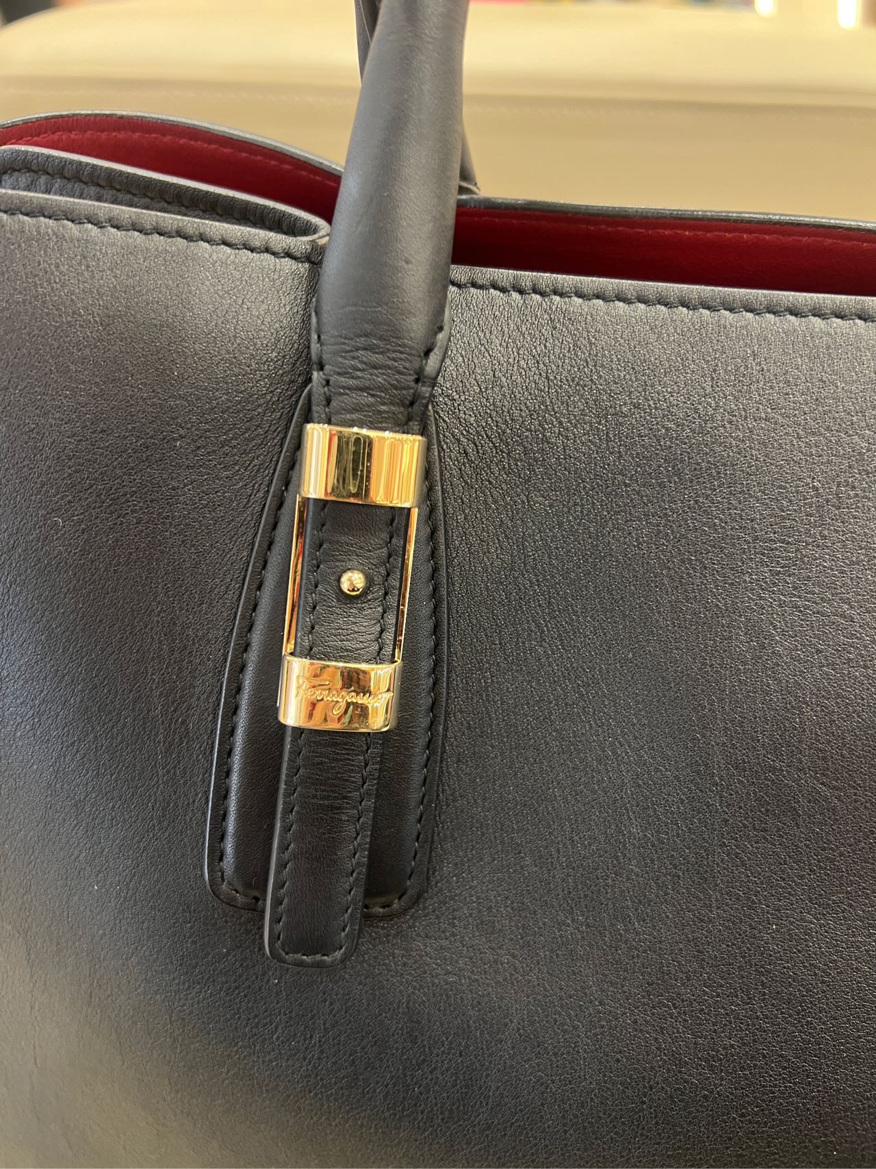 Salvatore Ferragamo Black Satchel
