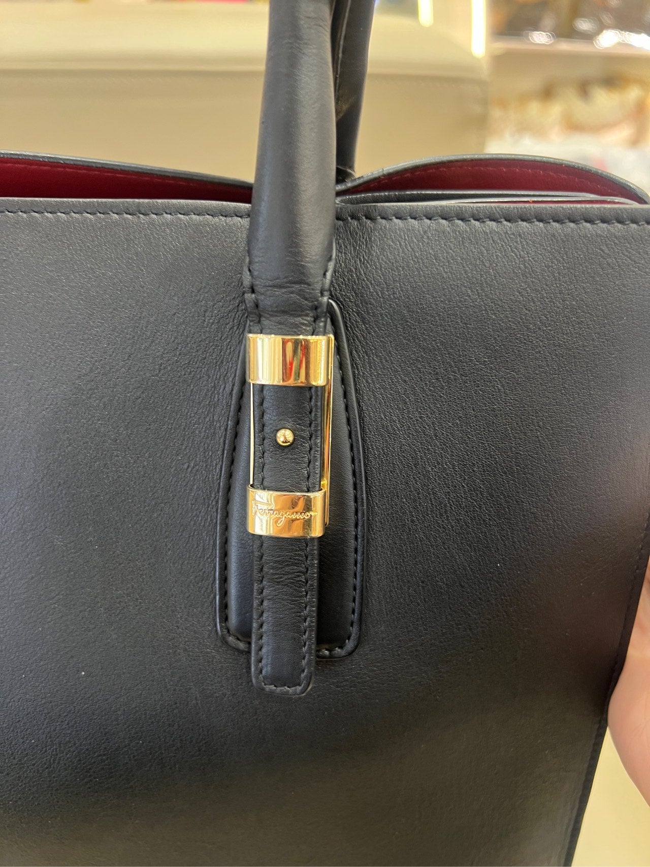 Salvatore Ferragamo Black Satchel