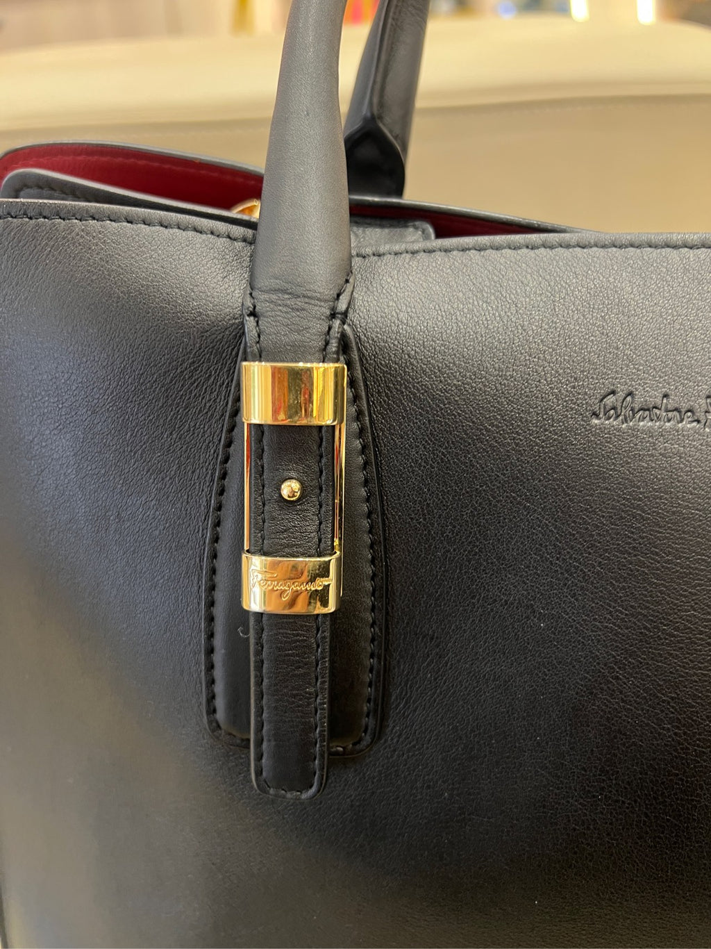 Salvatore Ferragamo Black Satchel