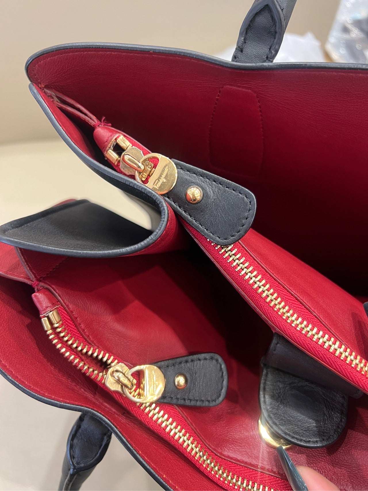 Salvatore Ferragamo Black Satchel