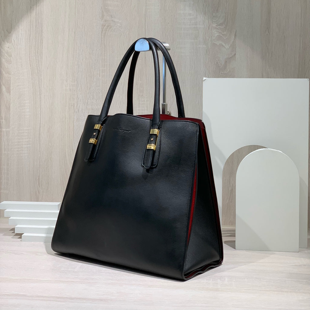 Salvatore Ferragamo Black Satchel
