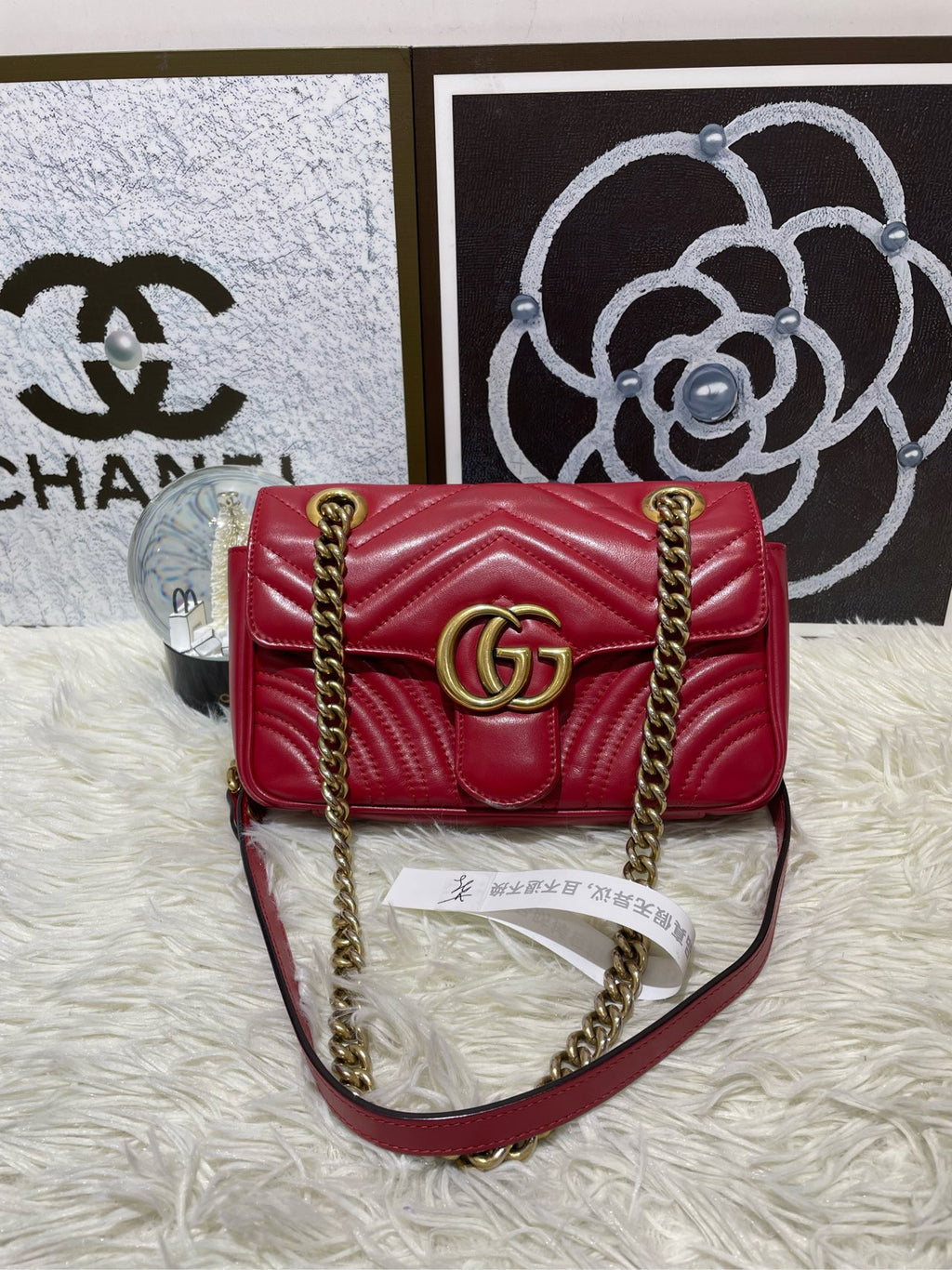 Gucci GGMarmont Collection Mini Shoulder Bag Red 446744AADPJ6207