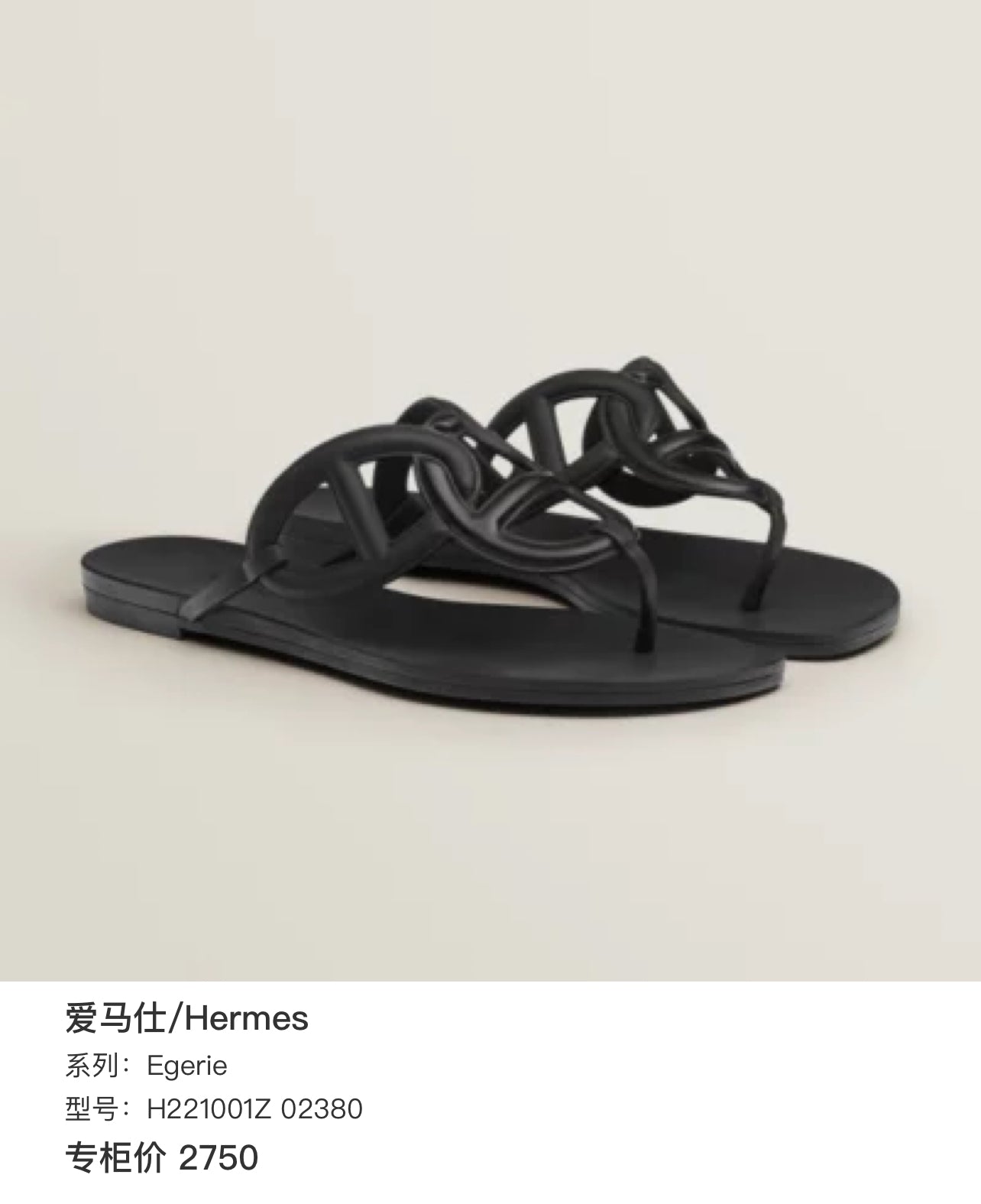 Hermes Egerie Flip flop H221001Z 02380
