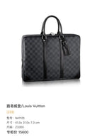 Louis Vuitton Black 41.0x 31.0x 7.0 cm N41125