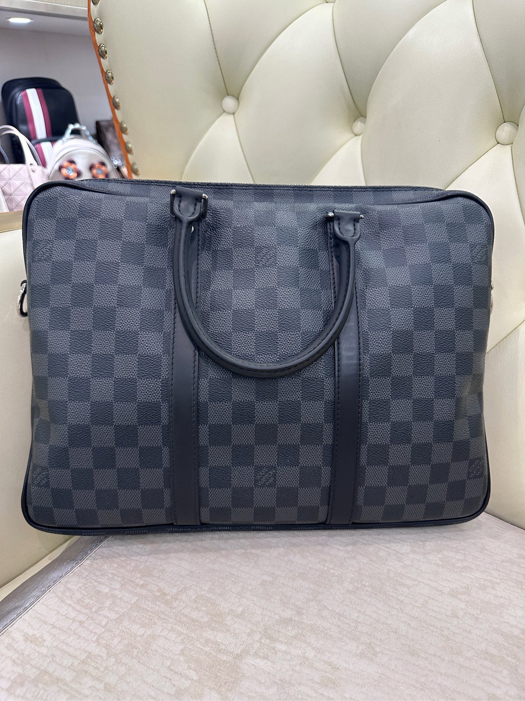Louis Vuitton Black 41.0x 31.0x 7.0 cm N41125