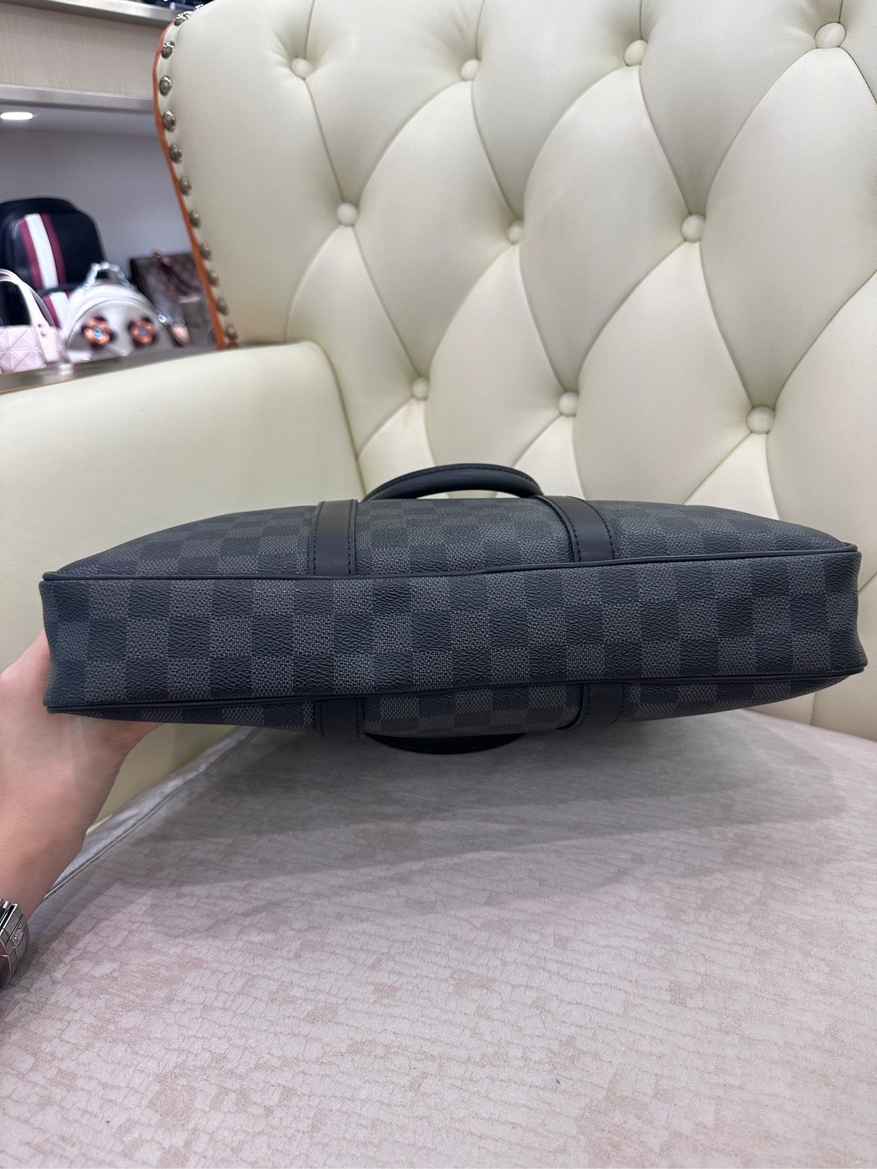 Louis Vuitton Black 41.0x 31.0x 7.0 cm N41125