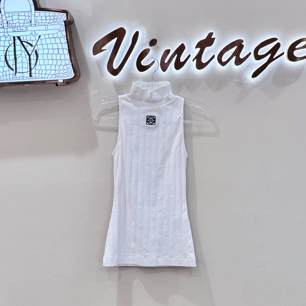 Loewe Cropped Anagram tank top in cotton Cotton XS|S|M|L|XL|XXL S359Y23X85-2100