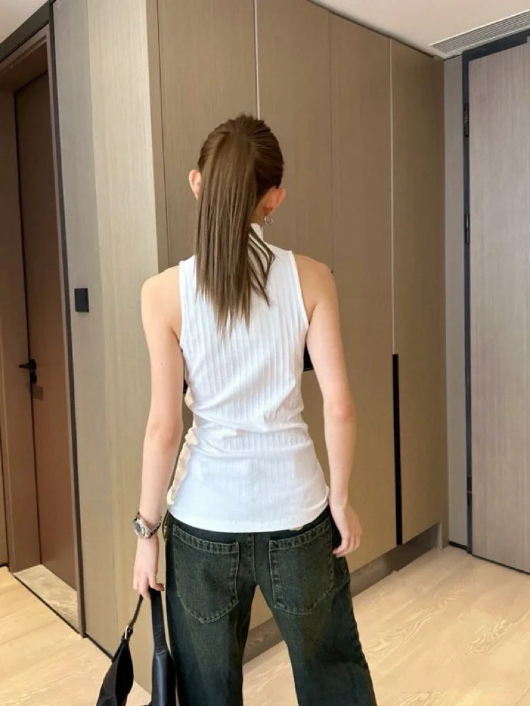 Loewe Cropped Anagram tank top in cotton Cotton XS|S|M|L|XL|XXL S359Y23X85-2100