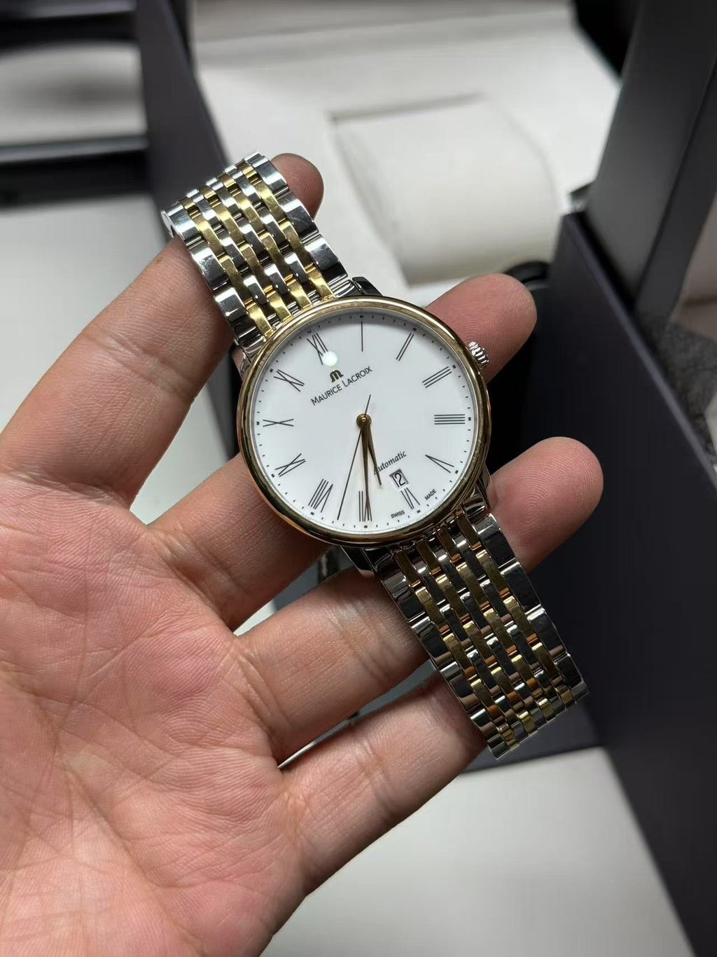 Maurice Lacroix Elegant Series Rose gold Automatic (self-winding) watch 38 millimeters LC6067-PS103-110