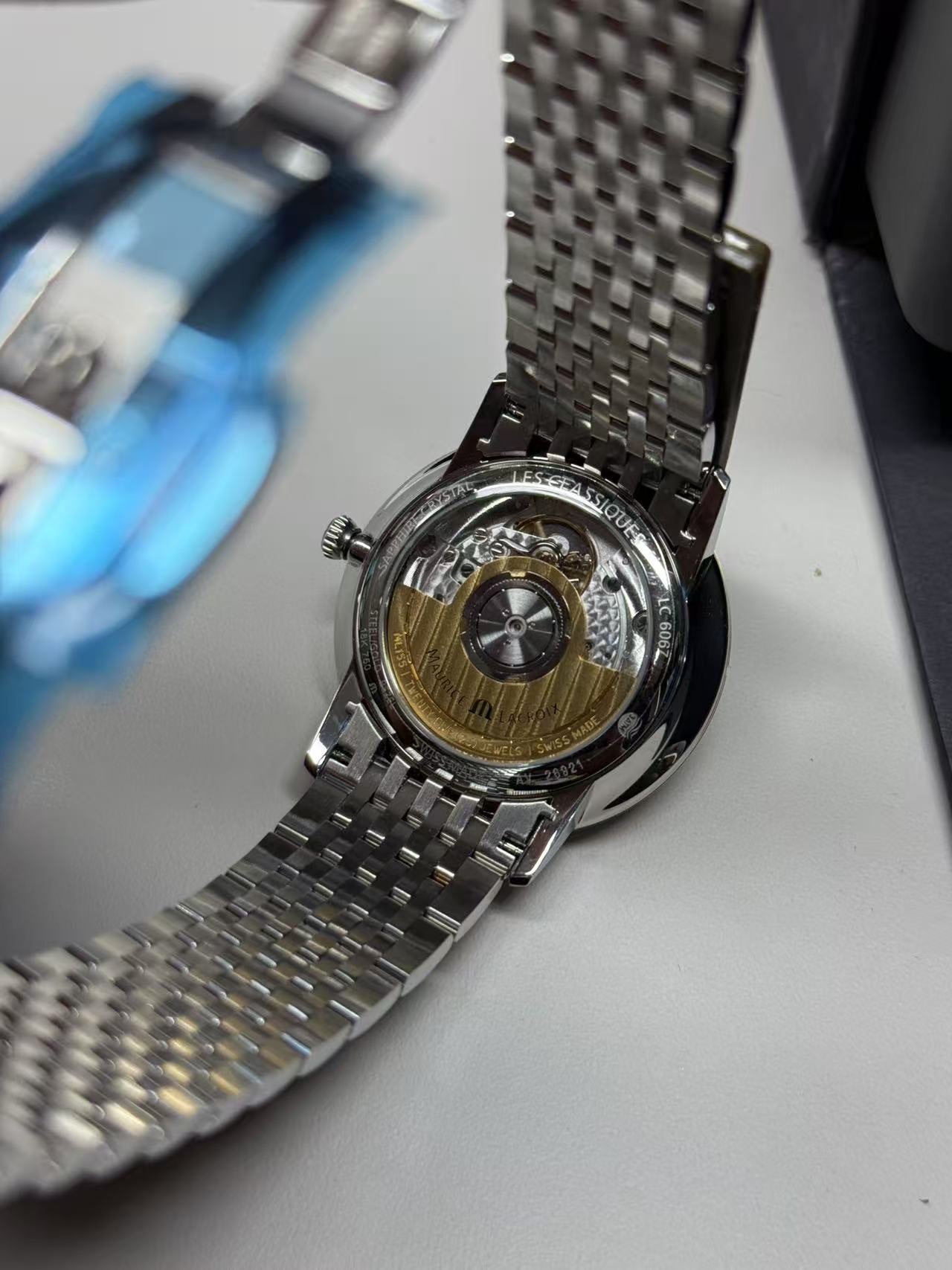 Maurice Lacroix Elegant Series Rose gold Automatic (self-winding) watch 38 millimeters LC6067-PS103-110