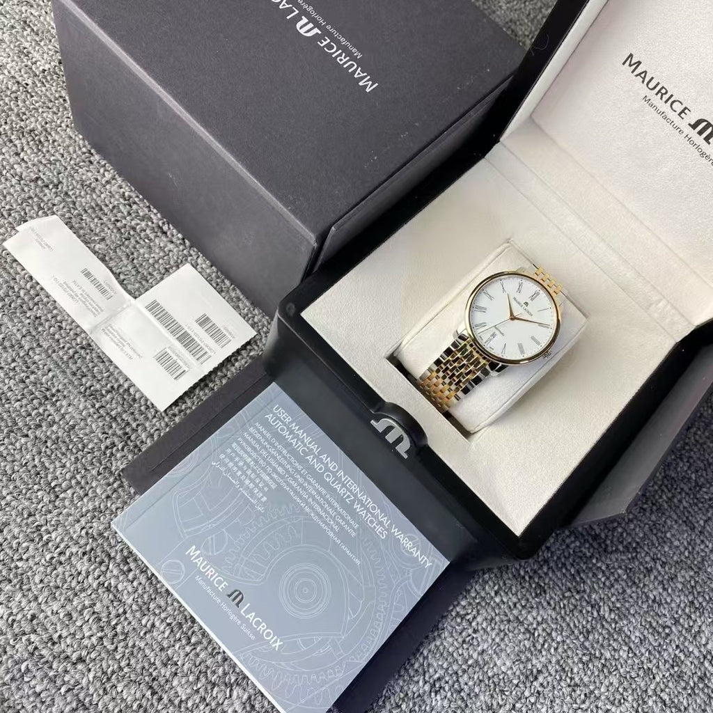 Maurice Lacroix Elegant Series Rose gold Automatic (self-winding) watch 38 millimeters LC6067-PS103-110