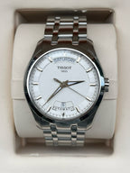 Tissot Classic White Automatic (self-winding) watch 39 millimeters T035.407.11.031.00