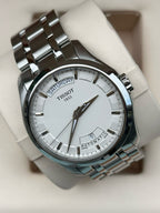 Tissot Classic White Automatic (self-winding) watch 39 millimeters T035.407.11.031.00