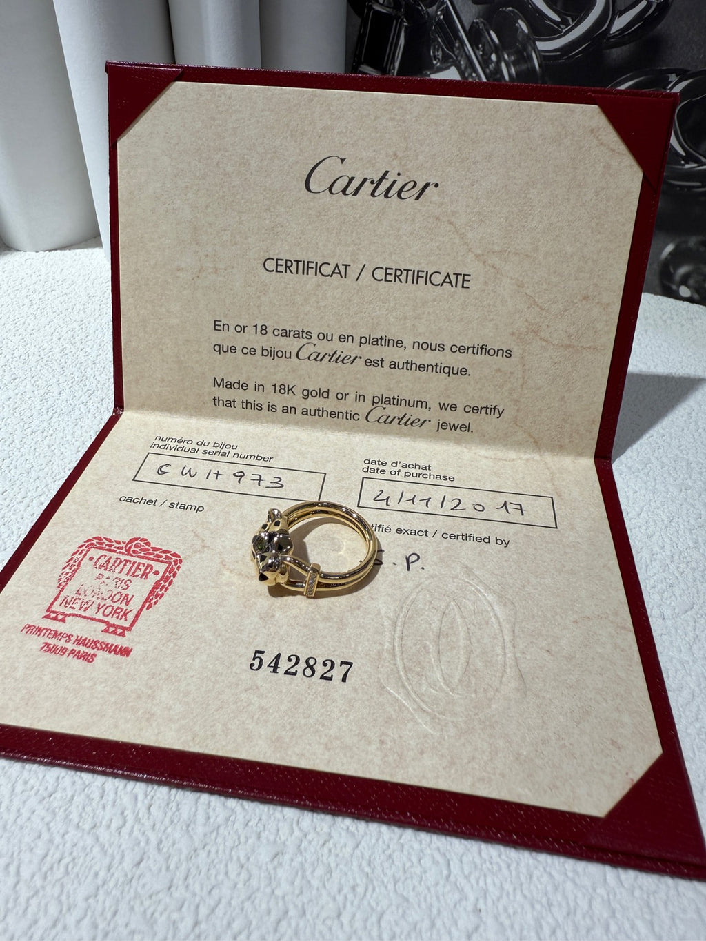Cartier Panthère de Cartier ring Rose gold Ring 10.7 millimeters B4221400