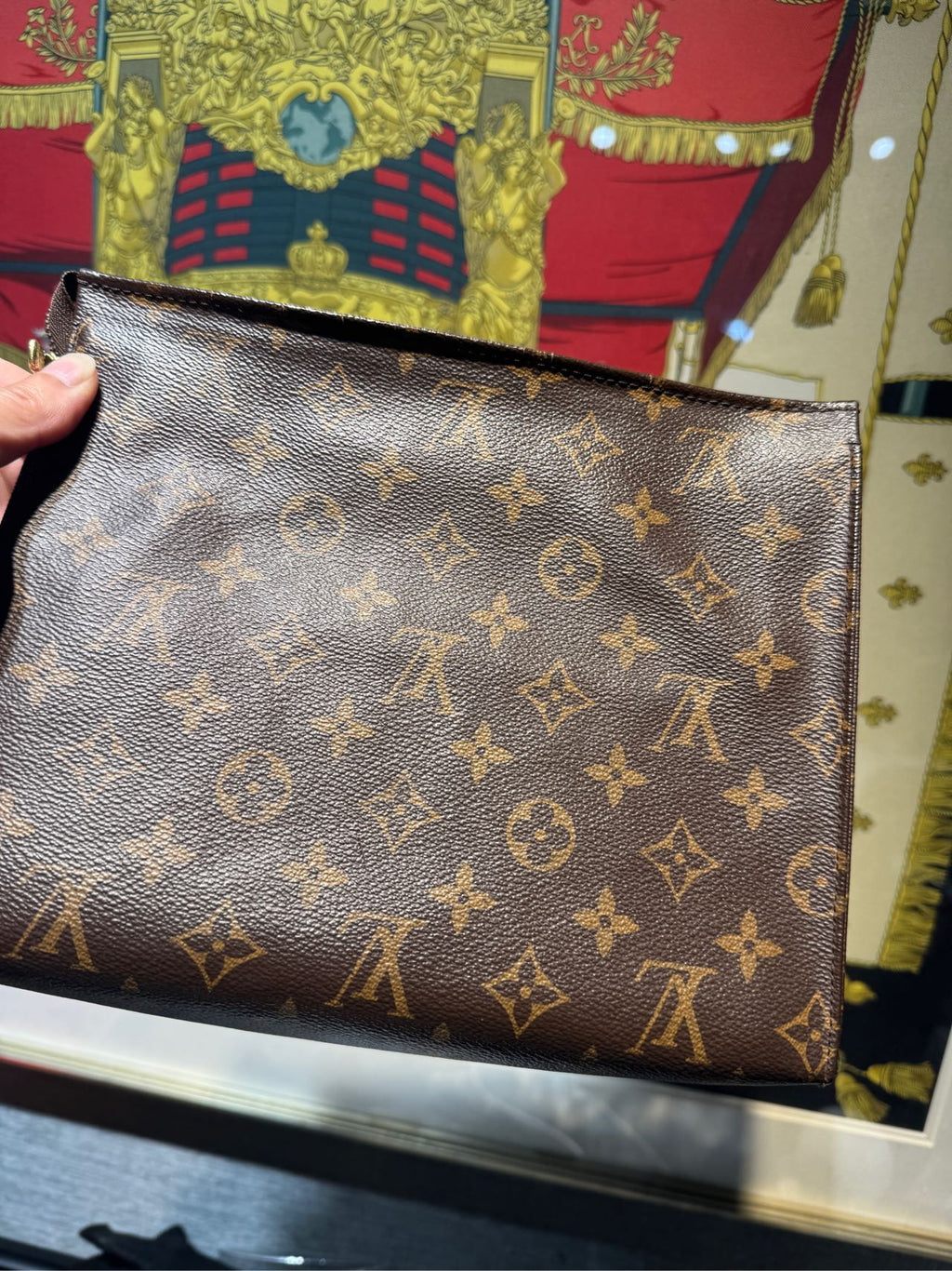 Louis Vuitton Poche Toilette Canvas 25 x 20 x 5.5 M46037
