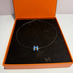 Hermes Blue Necklace