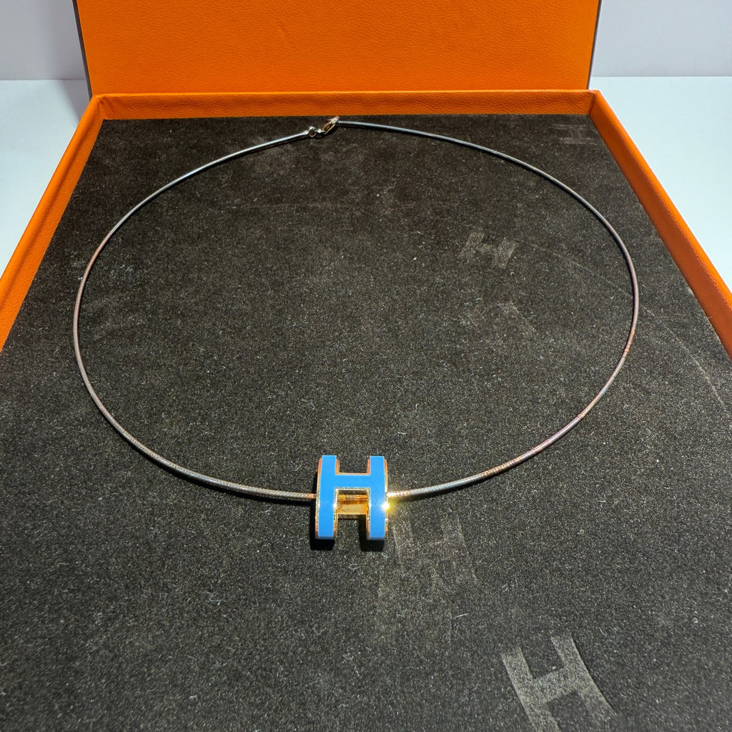 Hermes Blue Necklace