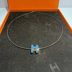 Hermes Blue Necklace