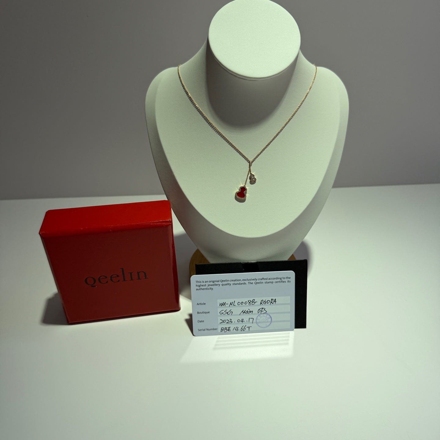 Qeelin Red Necklace