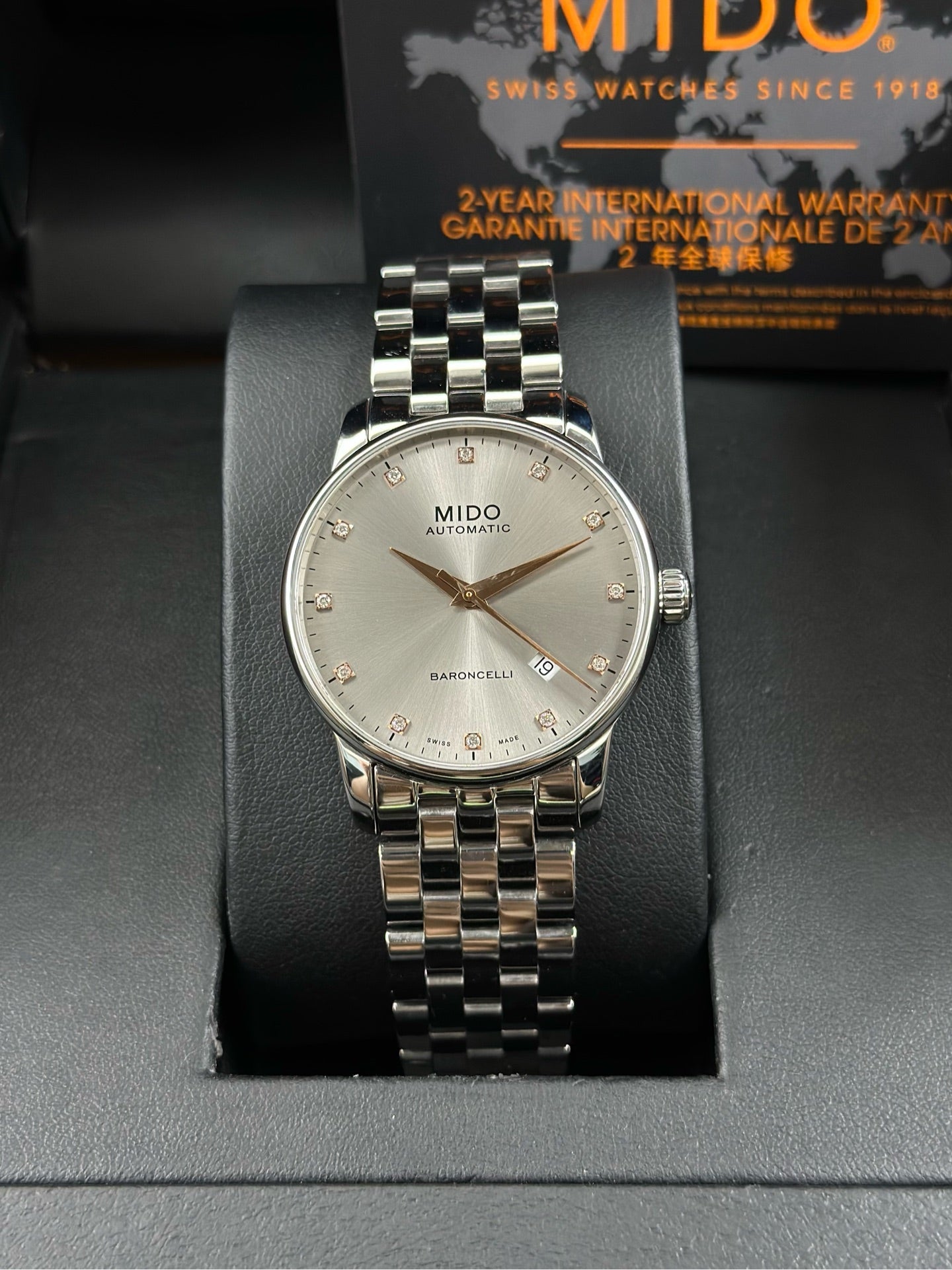Mido Silver Automatic (self-winding) watch