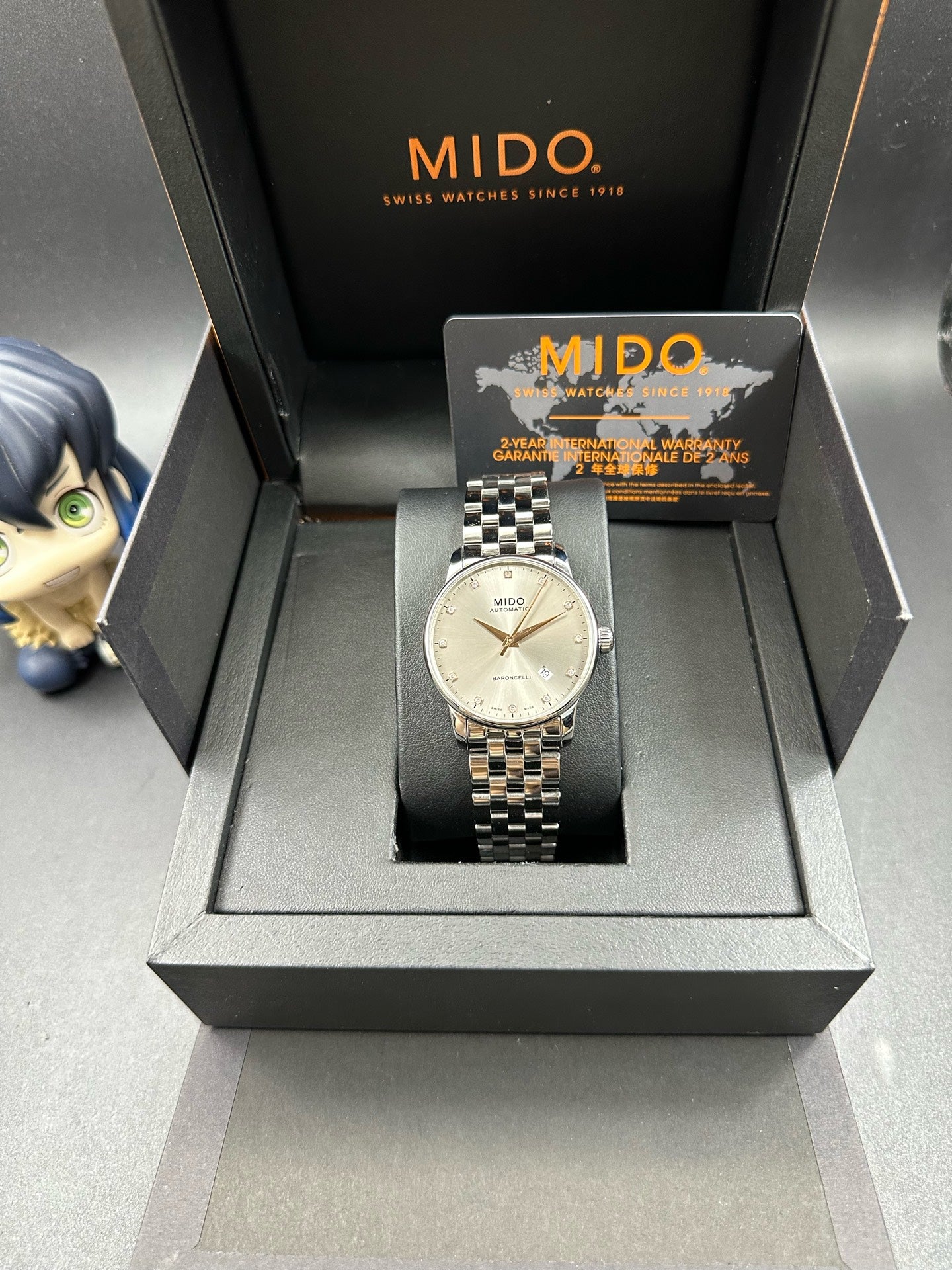 Mido Silver Automatic (self-winding) watch