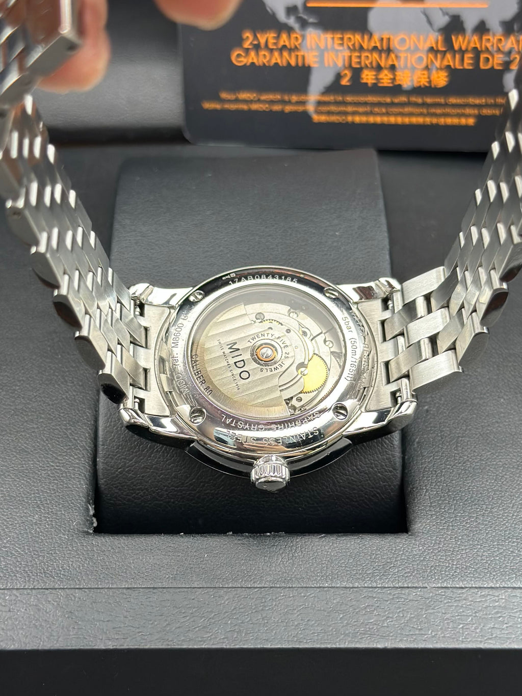 Mido Silver Automatic (self-winding) watch