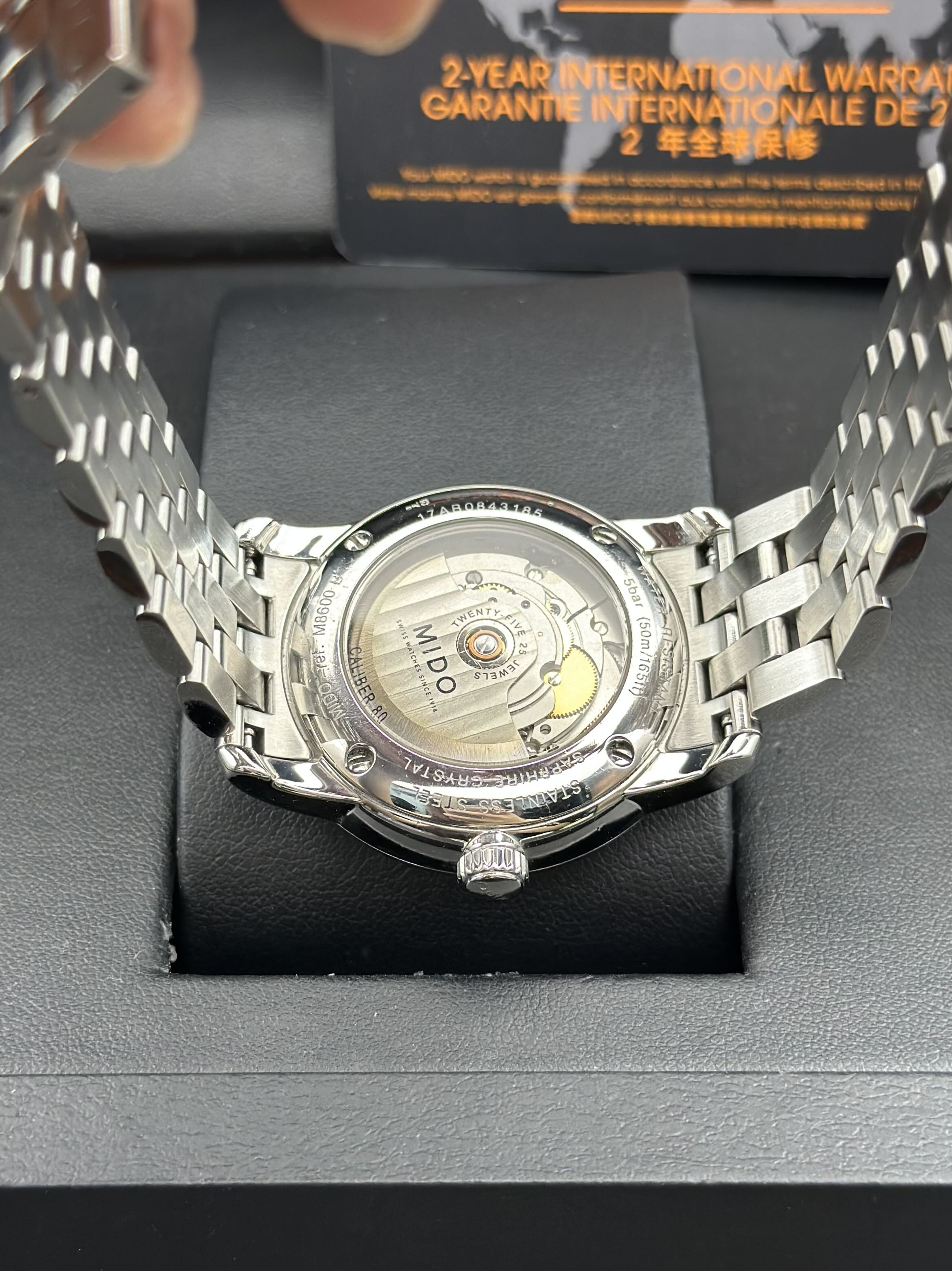 Mido Silver Automatic (self-winding) watch