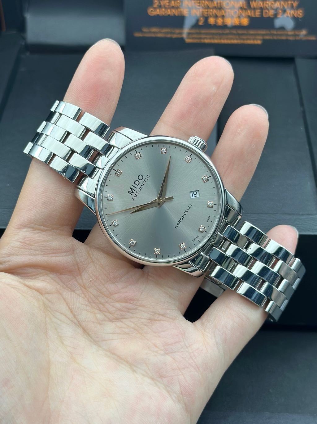Mido Silver Automatic (self-winding) watch