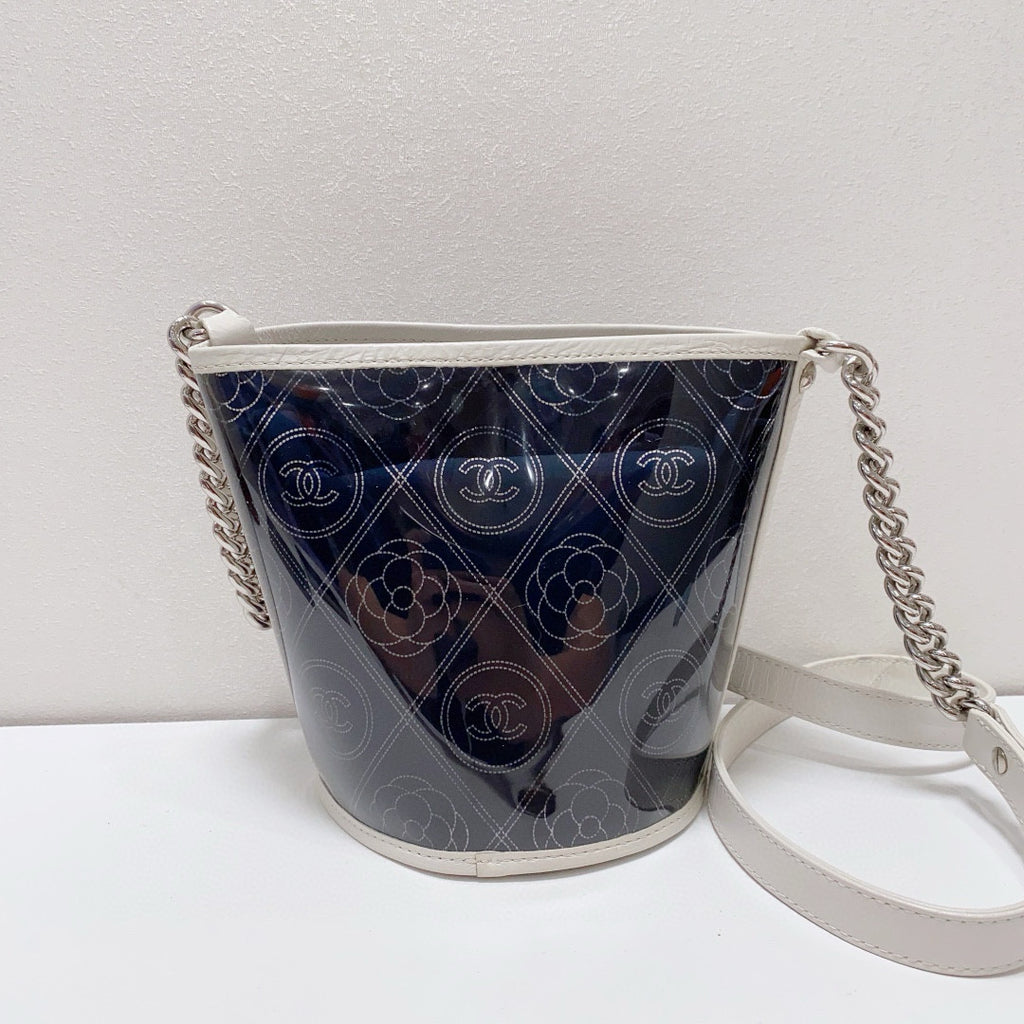Chanel Blue Bucket & Drawstring Bag
