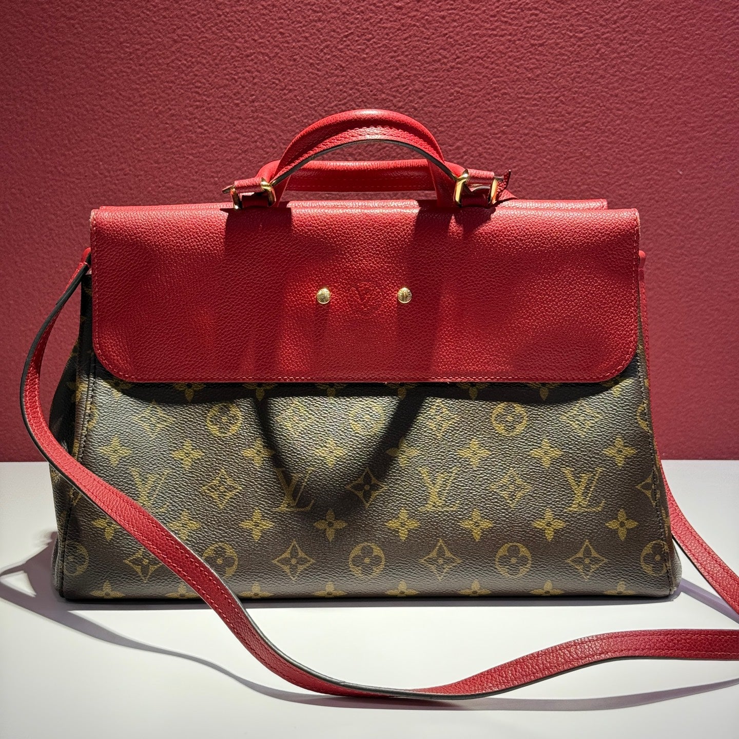 Louis Vuitton Red Satchel