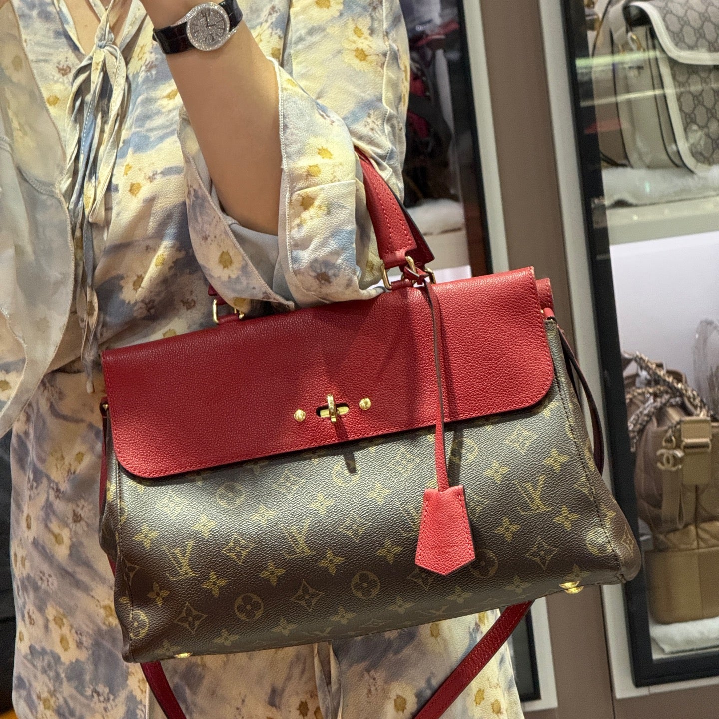 Louis Vuitton Red Satchel