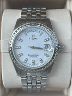 Rolex White Automatic (self-winding) watch